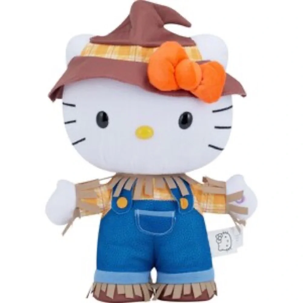 Hello Kitty Fall Scarecrow Animated Plush Greeter 16.5 in